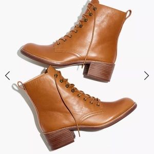 Brand new Patti Lace up boot- English Saddle color